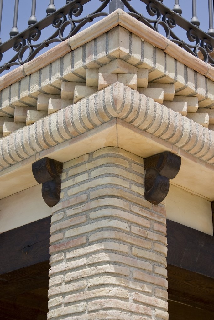 mattoni colonna fatti a mano