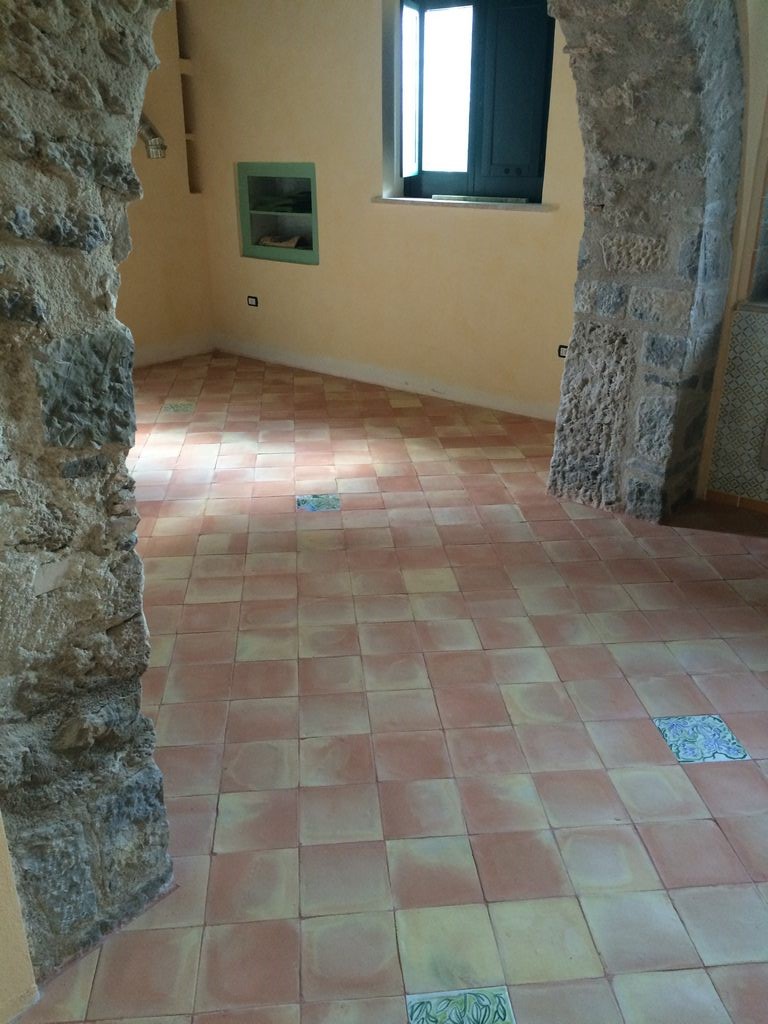 cotto fatto a mano 30x30 fiammato